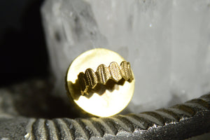 Round Faceted Labradorite Ring - We Love Brass