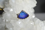 Load image into Gallery viewer, Rustic - AAA Boulder Opal Sterling Silver Ring - We Love Brass
