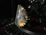 Cargar imagen en el visor de la galería, Sacrifices - Brass Moss Agate Crown Ring - We Love Brass
