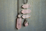 Load image into Gallery viewer, Seer - Rose Quartz Crystal Bottle Set - We Love Brass
