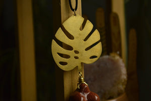 Shady Lady - Divine Feminine Sandstone Necklace - We Love Brass