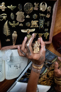 Sittin' on High Pharaoh Ring - Golden Treasure Box