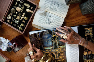 Sittin' on High Pharaoh Ring - Golden Treasure Box