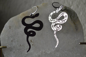 Slither Stainless Steel Earrings - We Love Brass