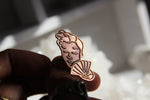 Cargar imagen en el visor de la galería, So Hot in Here Copper Cameo Vintage Brass Ring - We Love Brass
