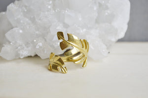 So Vine Brass Leaf Ring - We Love Brass