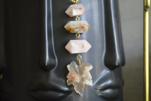 Softly - Brass Cherry Agate Amulet - We Love Brass