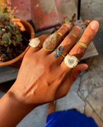 Load image into Gallery viewer, Solar Quartz - Crystal Brass Ring - We Love Brass
