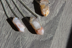 Solitaire Blossom Silver Necklaces - We Love Brass