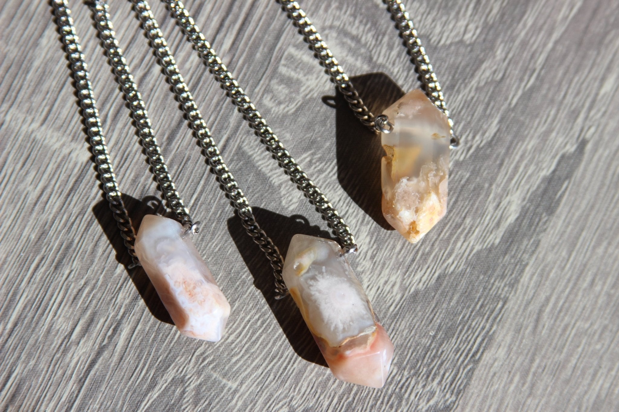 Solitaire Blossom Silver Necklaces - We Love Brass