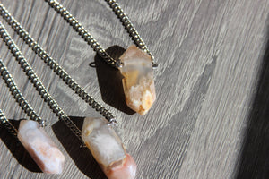 Solitaire Blossom Silver Necklaces - We Love Brass