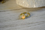 Load image into Gallery viewer, Solitaire Ethiopian Opal Brass Ring - We Love Brass
