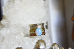 Load image into Gallery viewer, Spinna - Silver Plated Brass Opalite Ring - We Love Brass

