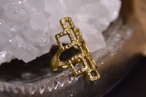 Square Biz Brass Ring - We Love Brass