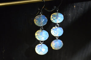 Stainless Steel Jelly Opalite Earrings - We Love Brass
