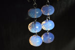 Load image into Gallery viewer, Stainless Steel Lilac Jelly Opalite Earrings - We Love Brass

