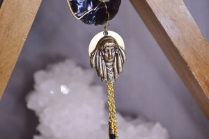 Sufi Woman Brass Cameo Necklace - We Love Brass