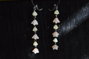 Sun Rays Tulip Opalite Earrings - We Love Brass