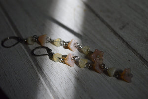 Sun Rays Tulip Opalite Earrings - We Love Brass