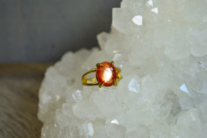 Sun Sparkles - Sandstone Brass Rings - We Love Brass