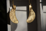 Load image into Gallery viewer, Sycamore Seedling Brass Earrings - We Love Brass
