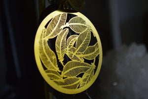 Take Flight - Brass Hoop Feather Earrings - We Love Brass