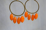 Load image into Gallery viewer, Tangerina German Opalite Earrings - We Love Brass
