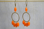 Load image into Gallery viewer, Tangerina German Opalite Earrings - We Love Brass
