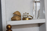 Cargar imagen en el visor de la galería, Tentacles Brass Cowrie Ring Set - We Love Brass

