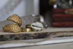Cargar imagen en el visor de la galería, Tentacles Brass Cowrie Ring Set - We Love Brass
