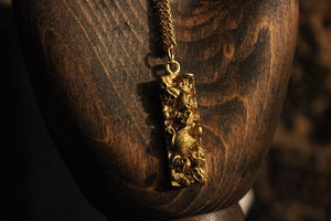 The Catacombs Momento Mori Pendant - Golden Treasure Box
