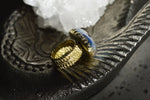 Load image into Gallery viewer, The Fire Within - Third Eye Opal Brass Ring - We Love Brass
