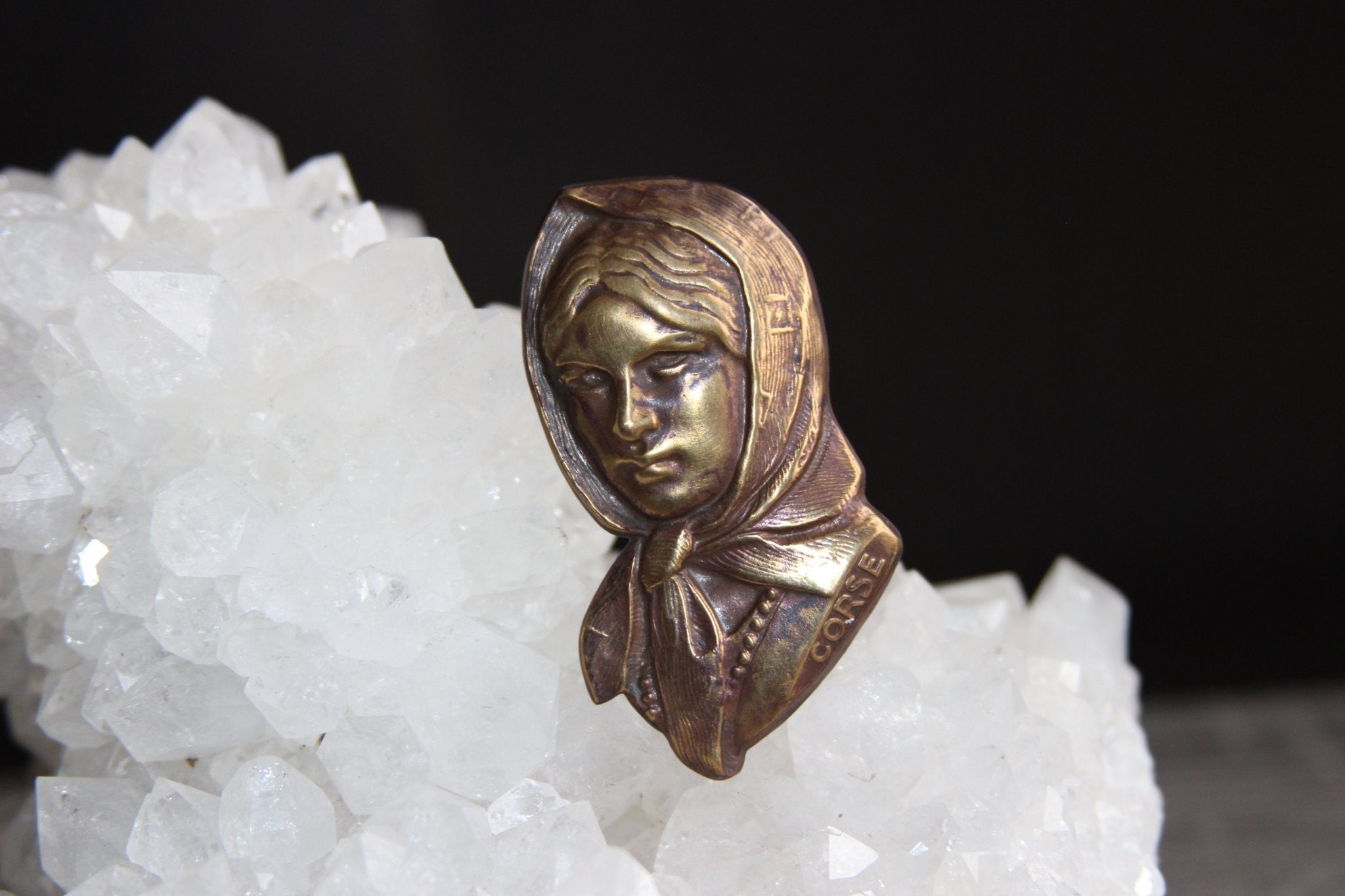 The Immigrant - Brass Cameo Ring - We Love Brass