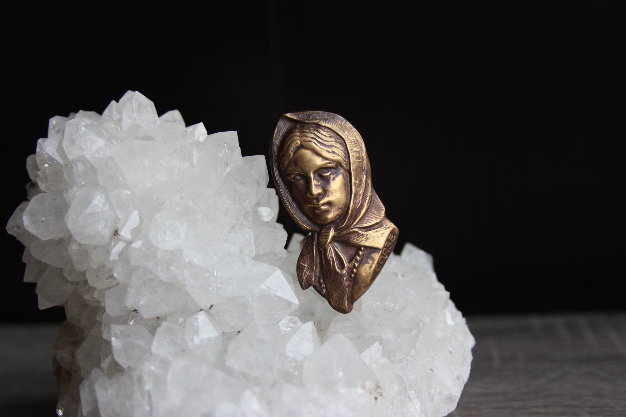 The Immigrant - Brass Cameo Ring - We Love Brass