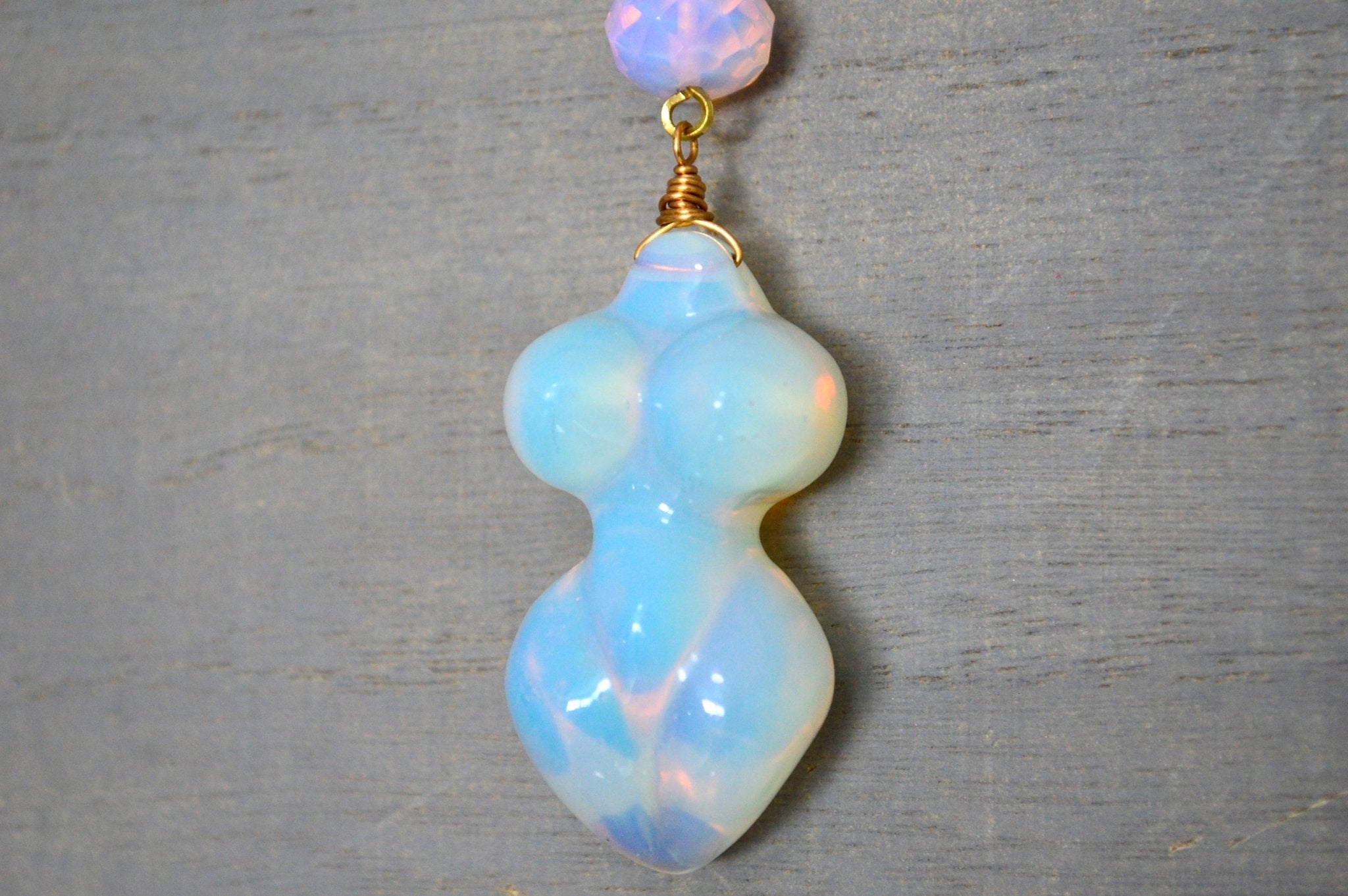 The Moon Goddess Opalite Necklace - We Love Brass