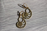 Load image into Gallery viewer, The Nautilus Brass Earrings - We Love Brass
