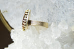 Load image into Gallery viewer, The Nebula - Deep Red Moss Agate Ring - We Love Brass
