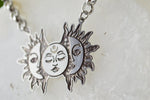 Cargar imagen en el visor de la galería, The Phase - Stainless Steel Sun and Moon Choker - We Love Brass
