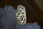 Cargar imagen en el visor de la galería, The Seer - a Lunar Inspired Brass Hamsa Ring - We Love Brass
