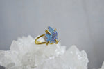 Load image into Gallery viewer, Titanium Agate Druzy Brass Ring - We Love Brass
