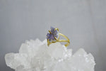 Load image into Gallery viewer, Titanium Agate Druzy Brass Ring - We Love Brass
