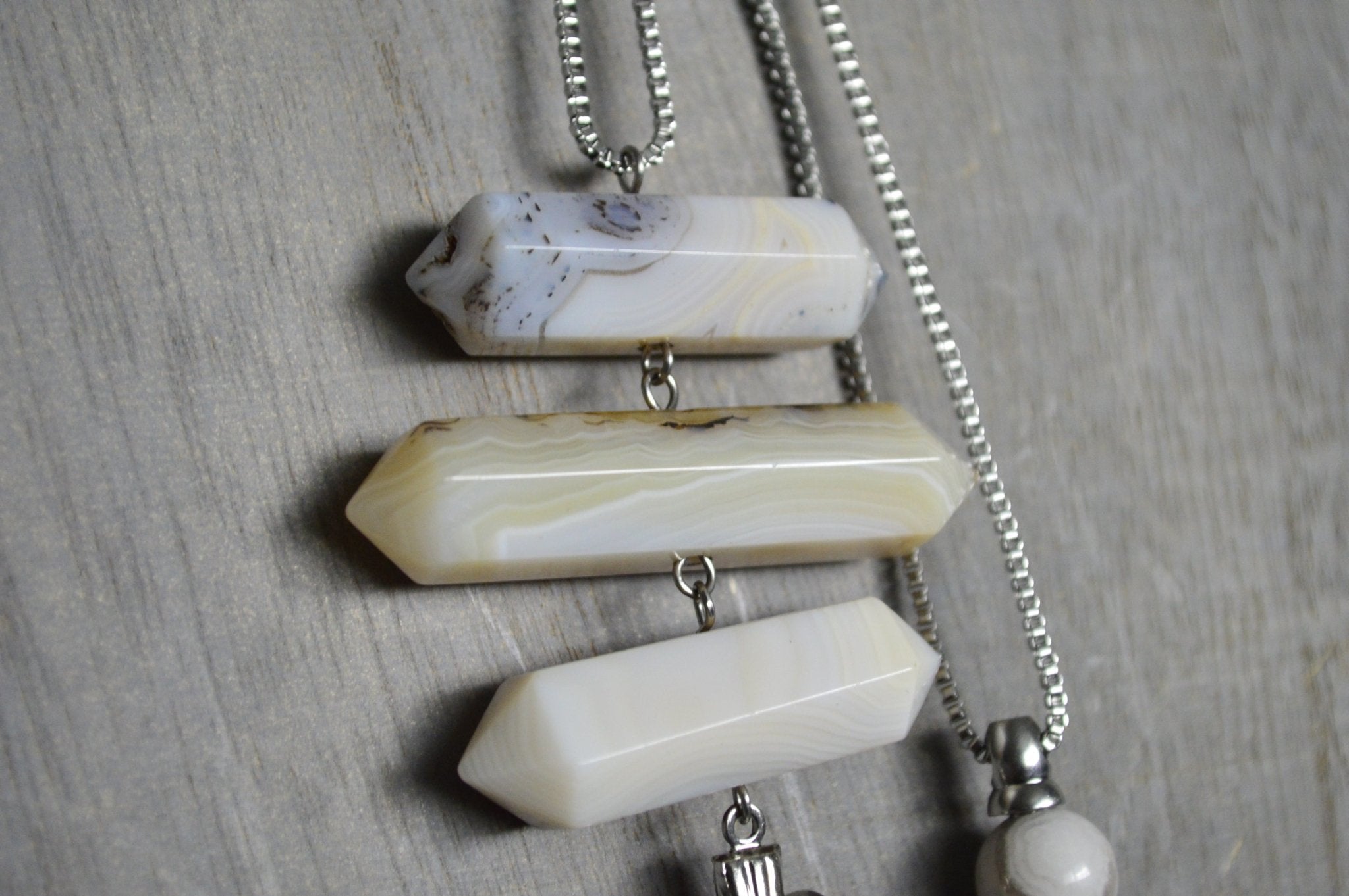 Tuareg Crystal Bottle Necklace Set - We Love Brass