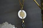 Cargar imagen en el visor de la galería, Tutankhamun Coin Hematite Necklace - We Love Brass
