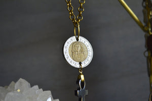 Tutankhamun Coin Hematite Necklace - We Love Brass