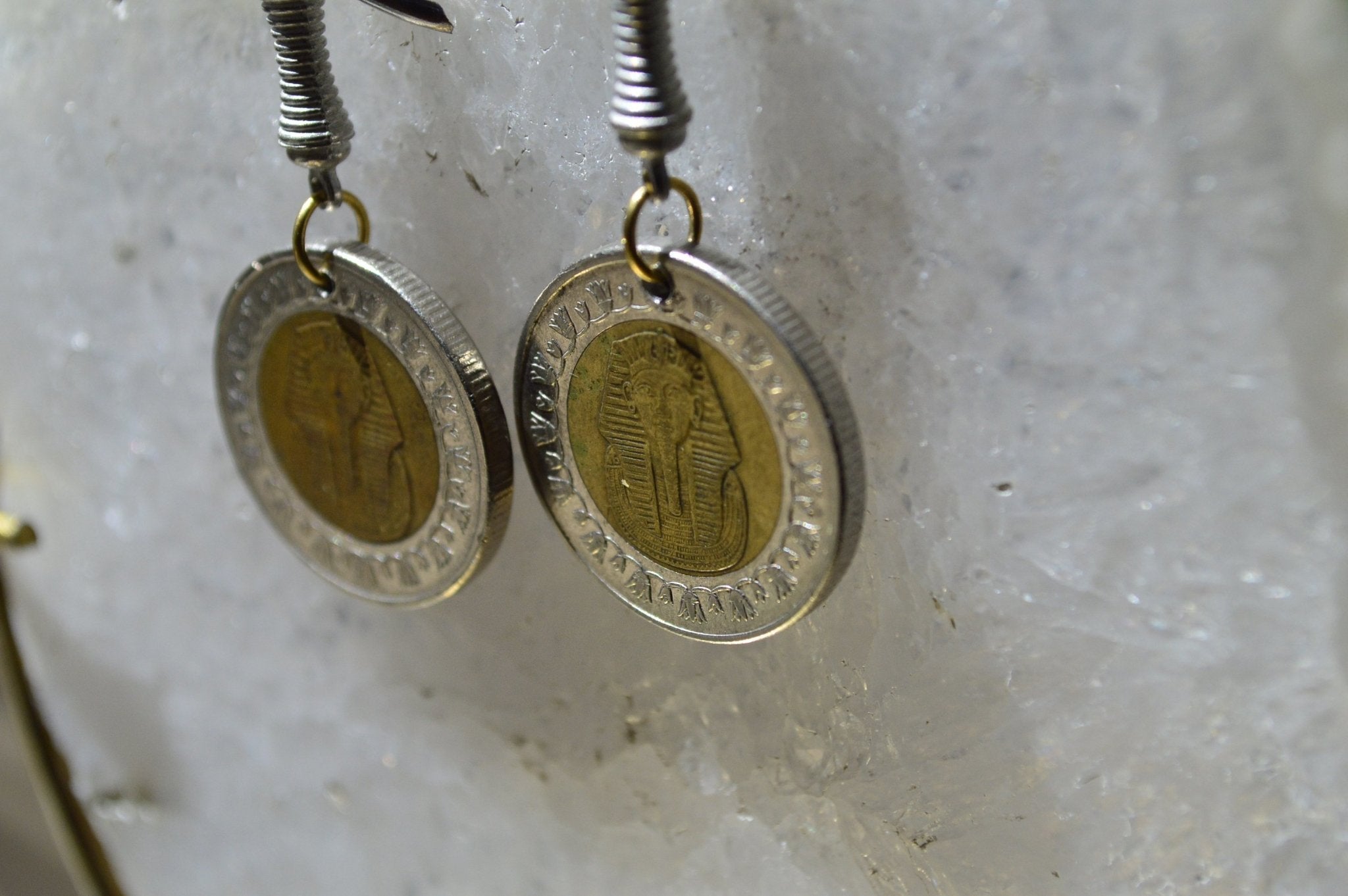 Tutting - Egyptian Coin Earrings - We Love Brass