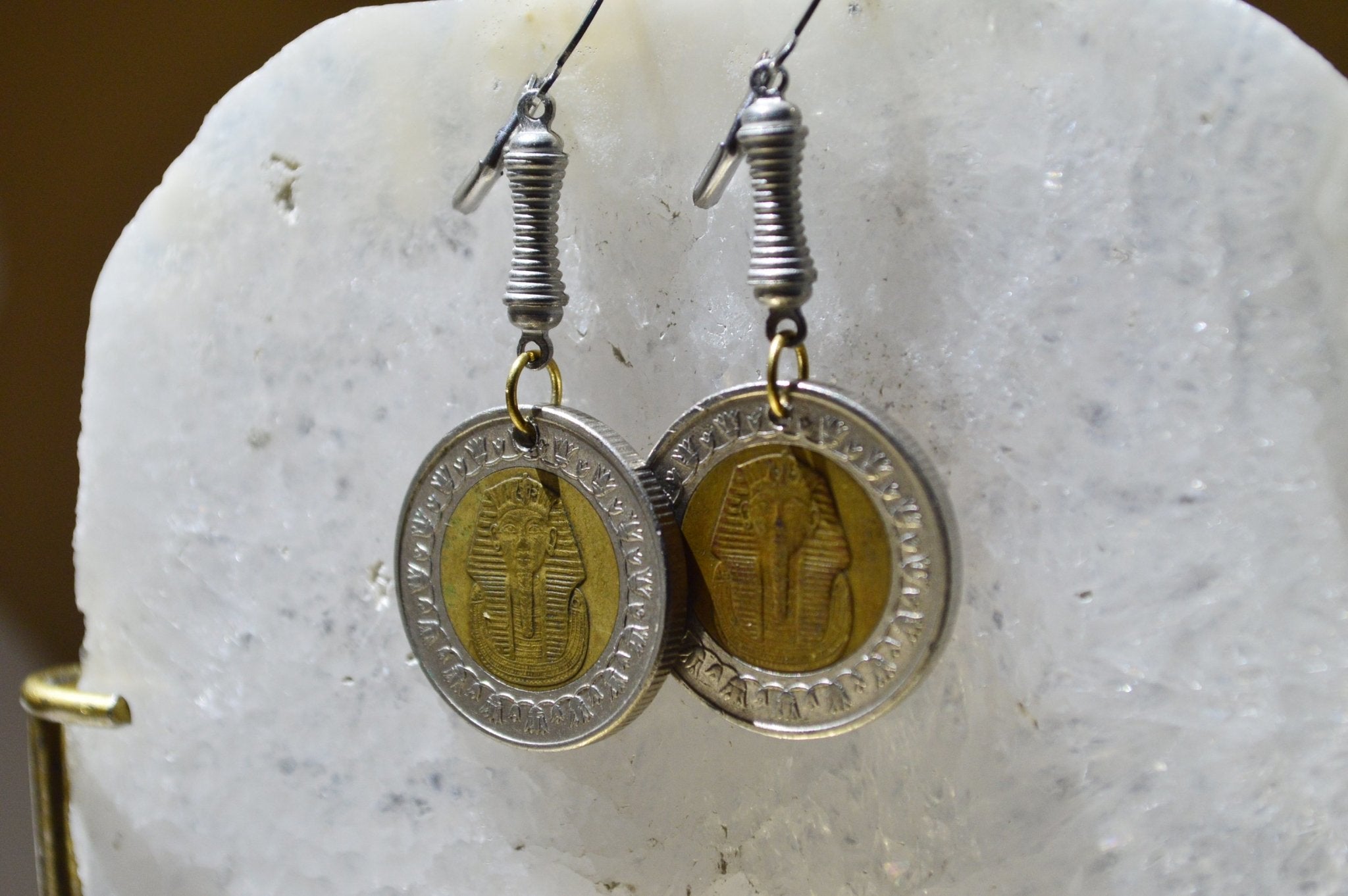 Tutting - Egyptian Coin Earrings - We Love Brass