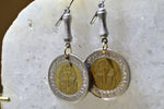 Load image into Gallery viewer, Tutting - Egyptian Coin Earrings - We Love Brass
