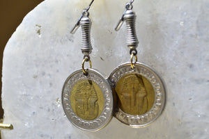 Tutting - Egyptian Coin Earrings - We Love Brass