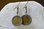 Load image into Gallery viewer, Tutting - Egyptian Coin Earrings - We Love Brass
