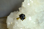 Cargar imagen en el visor de la galería, U N I - Agate Cameo Brass Ring Set - We Love Brass
